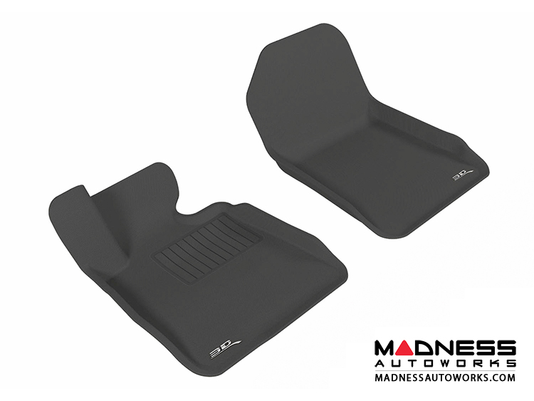 BMW 3 Series Floor Mats (Set of 2) - Front - Black by 3D MAXpider -E93 Convertible